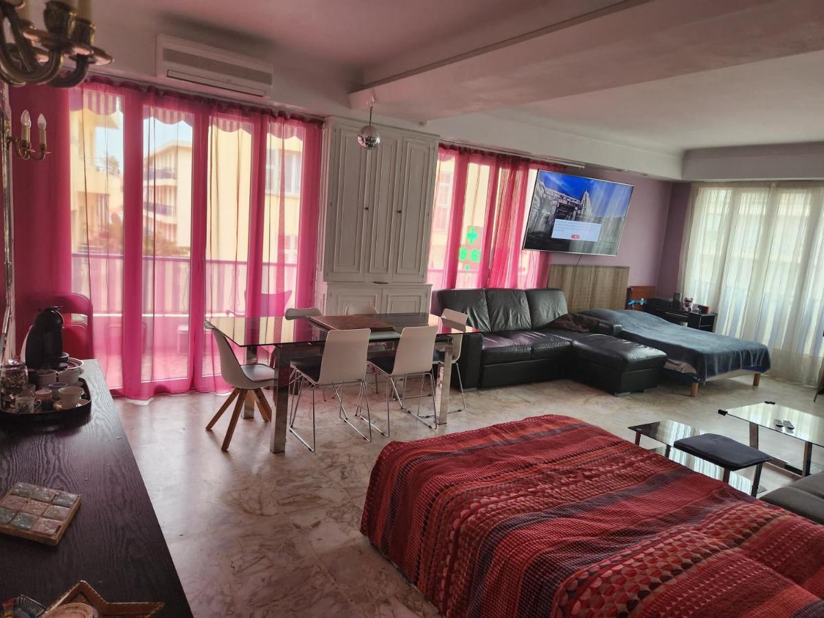 Big Apart 140M2 5Min Walk To Beach Sea &Promenade 3 Double Rooms,Big Living Room 42M2, 3 Showers,9 Beds, Free Parking نيس المظهر الخارجي الصورة